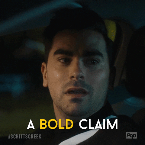 David Rose A Bold Claim GIF by Schitt's Creek - Find & Share on GIPHY
