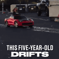 Five Year Old Drifter in funny gifs