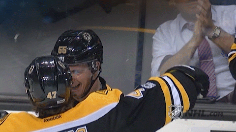 Boston Bruins Hug GIF by NHL - Find & Share on GIPHY
