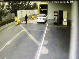 Crazy Driver in funny gifs