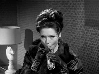 Image result for Emma Peel drinking a cocktail