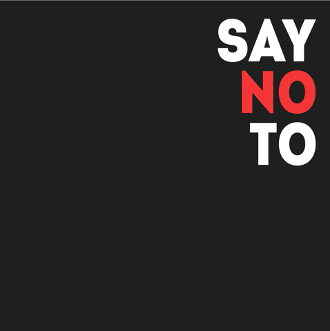 GIF on say no to racism
