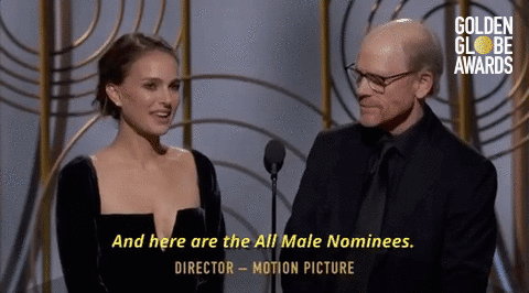 Natalie Portman Gif: And here are the All Male Nominees