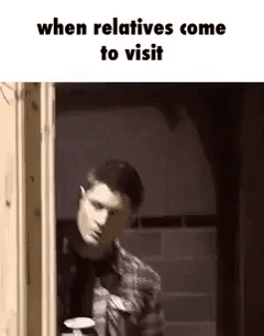 When Relative Comes To Visit in funny gifs
