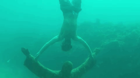 underwater sculpture grenada libertas island adventure