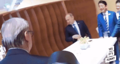 Trump Putin Handshake in funny gifs