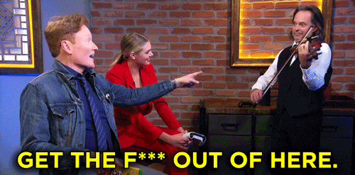 Get Out Of Here Kate Upton GIF by Team Coco