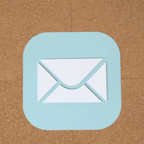 Email icon with rising notifactions