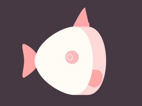Un poisson rouge en dessin