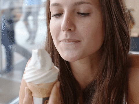 Image result for seductive ice cream lick  gif