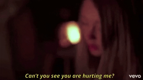 Can'T You See You Are Hurting Me Am I Talking To You? GIF by Baker Grace