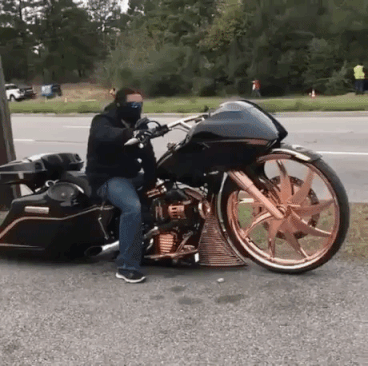 Quite A Motorcycle in funny gifs