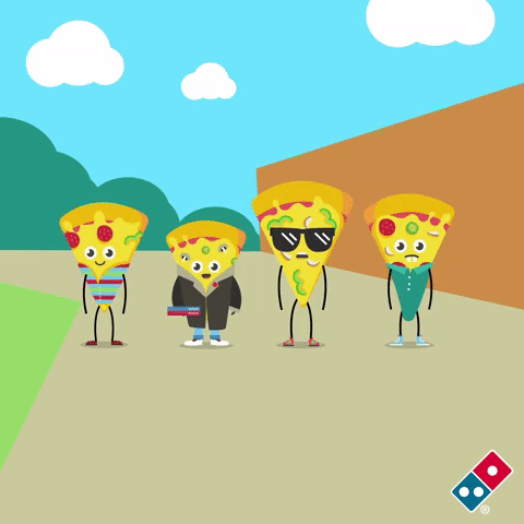 Domino'S Pizza Squad Goals GIF by Domino’s UK and ROI