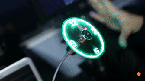 USB LED Clock Fan | handpickr.com