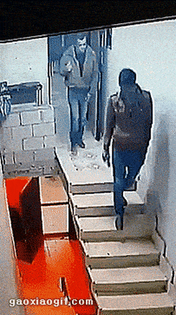 Stair Protection in funny gifs