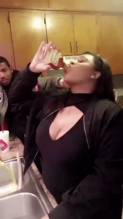 Drink All Reaction in funny gifs