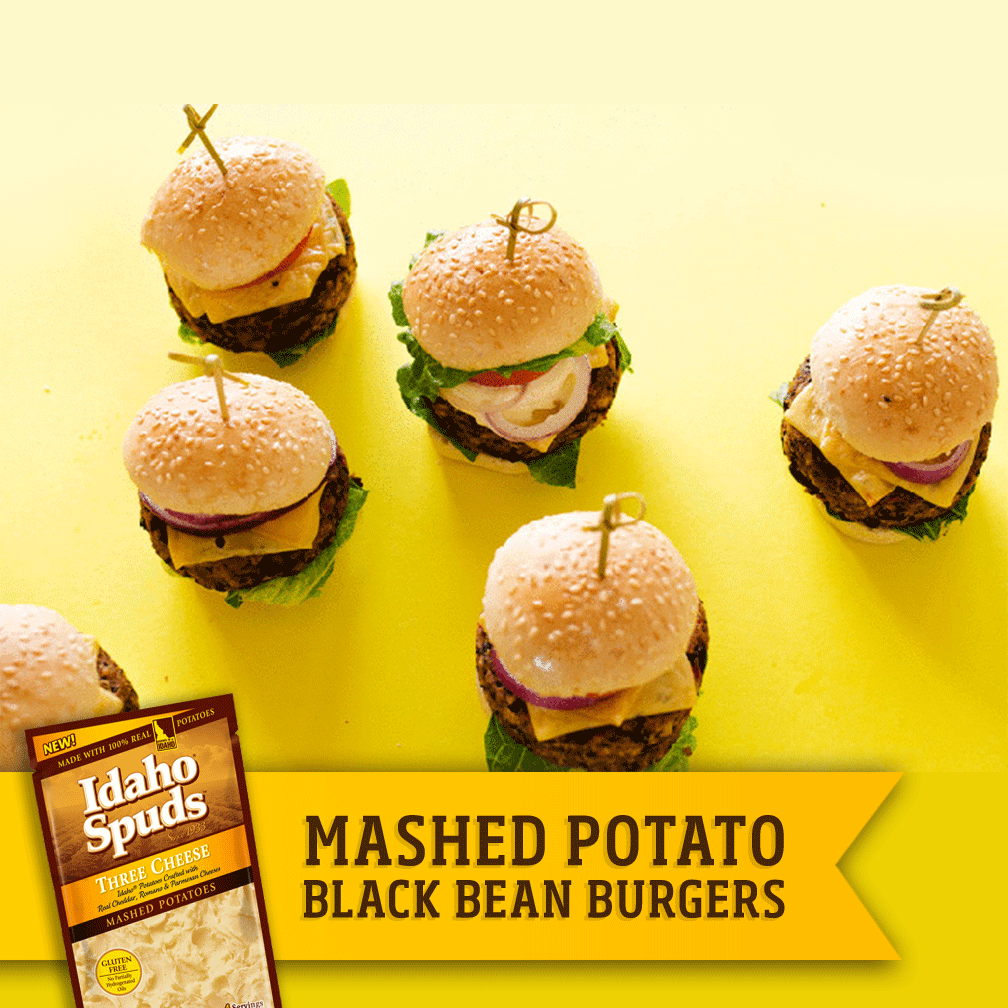 Mashed Potatoes Burgers GIF by Idaho Spuds Find & Share on GIPHY