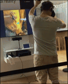 VR Can Hurt in funny gifs