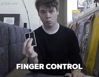 Finger Control in funny gifs