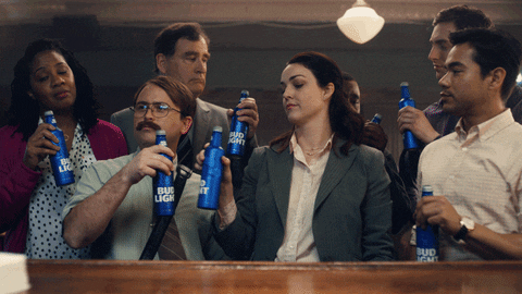 Drinking Beer Cheers GIF by Bud Light - Find & Share on GIPHY