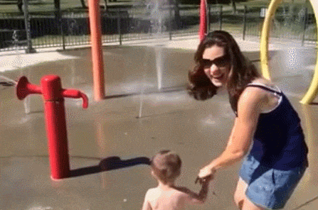 Mom Is More Excited in funny gifs