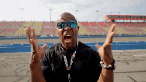 Gif of Terry Crews screaming
