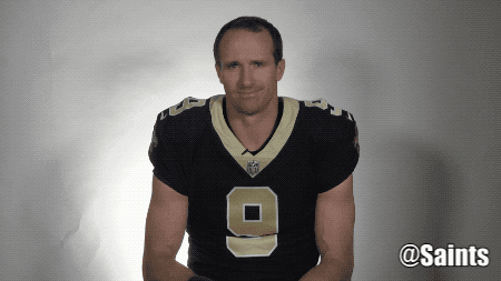 Drew Brees Thumbs Up GIF by New Orleans Saints - Find & Share on GIPHY
