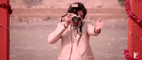 Image result for bollywood gif camera