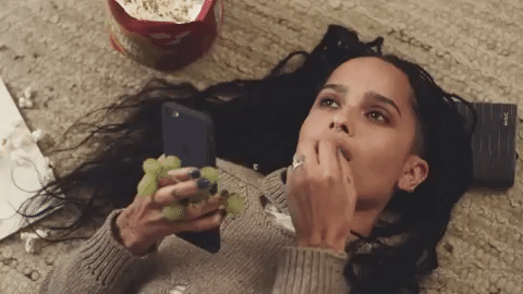 Zoe Kravitz Eating GIF - Find & Share on GIPHY
