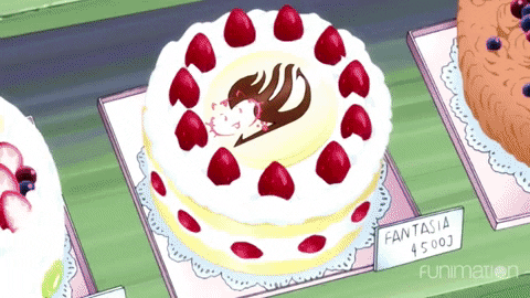 Fairy Tail Cake GIF by Funimation
