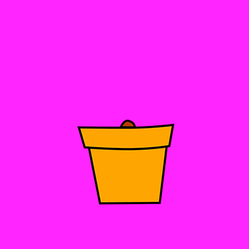 gif of plant growing out of pot