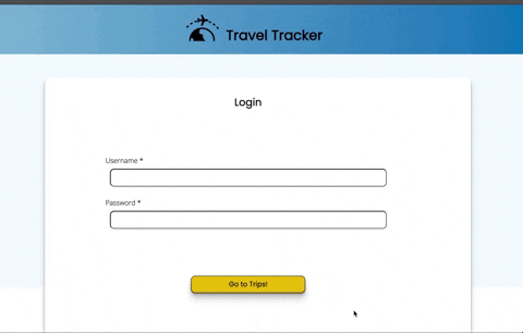 GIF of travel agent functionality