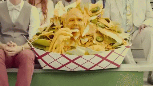 Image result for eating nachos   gif