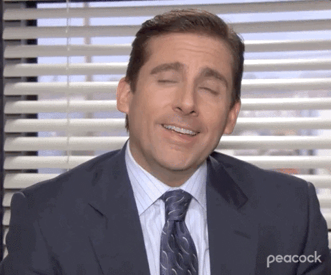 Steve Carell from 'The Office' TV show saying 