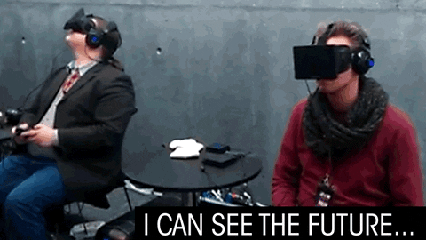 virtual reality falls on face
