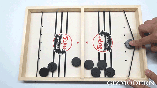 Wooden Hockey Board Game, for Intelligence, Reaction Training & Hand-e –  GizModern