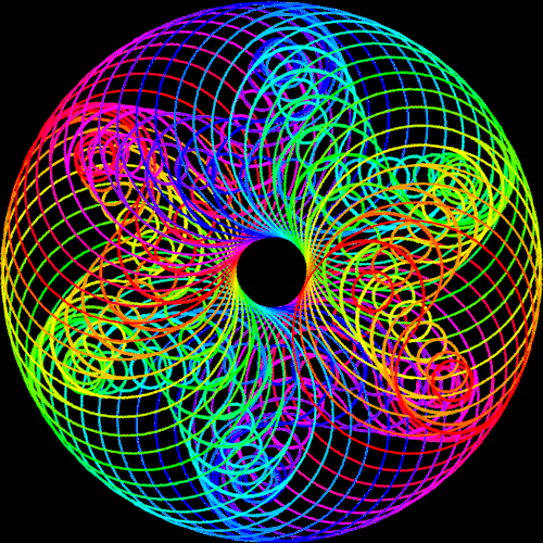 moving rainbow spiral gif