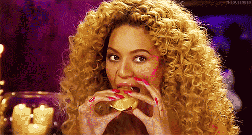 Image result for beyonce eating gifs