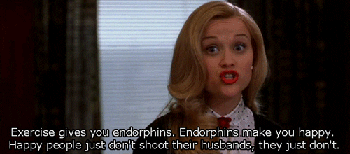 exercise gives you endorphins. endorphins make you happy. Happy people just don't shoot their husbands, they just don't.