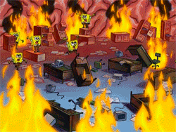 everything on fire meme Spongebob GIF Find Share on GIPHY