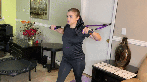 Resistance Band chest press 