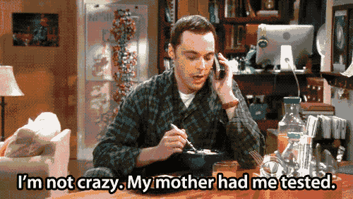 Im Not Crazy Big Bang Theory GIF - Find & Share on GIPHY
