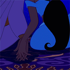 aladdin rubbing the lamp gif