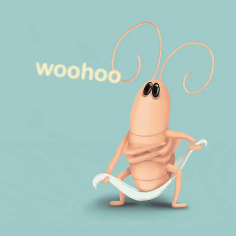 shrimp funny dance GIF