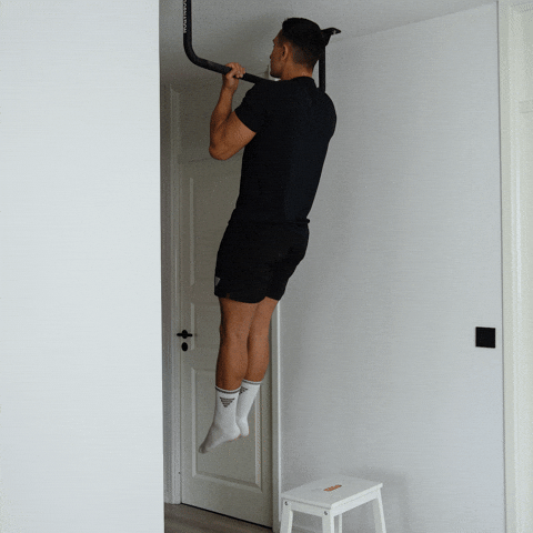 negative chin ups exercise demonstration