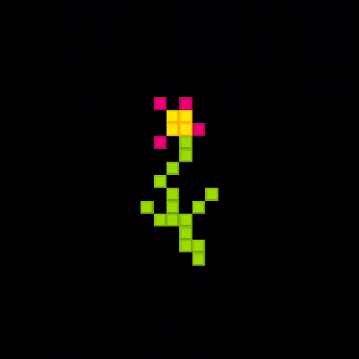 Pixel Flower GIF Find & Share on GIPHY