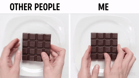 Me And Other With Chocolate in funny gifs