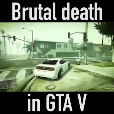 GTA Car Accident in gaming gifs