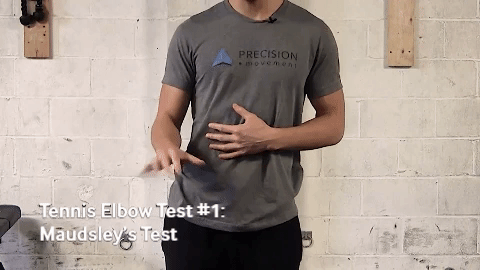 how to treat tennis elbow - maudsley's test