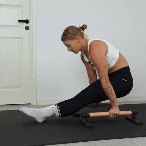 l sit shrugs to one leg lifts exercise demonstration